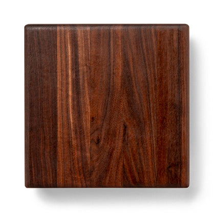 John Boos Small Walnut Wood Edge Grain Cutting Board for Kitchen, 9" x 9" x 1.5"