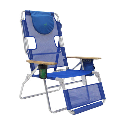 Ostrich Altitude 3N1 Chair and Ladies Comfort On Your Back Beach Chair, Blue