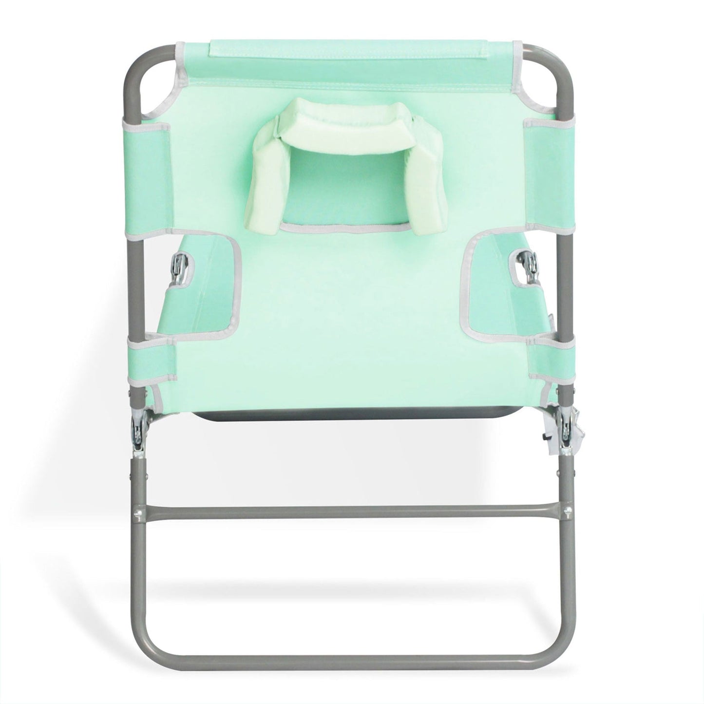 Ostrich Chaise Lounge Folding Sunbathing Recliner Beach Chair, Teal (4 Pack)