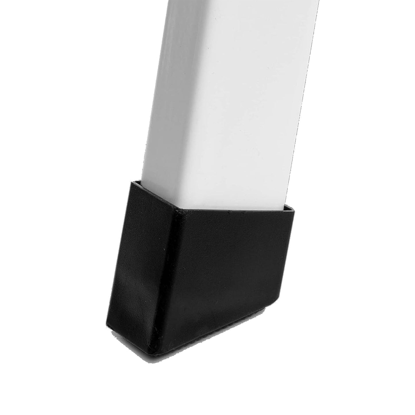 Delxo Alloy Steel Folding 4 Step Stool Portable Ladder with Hand Grip, White