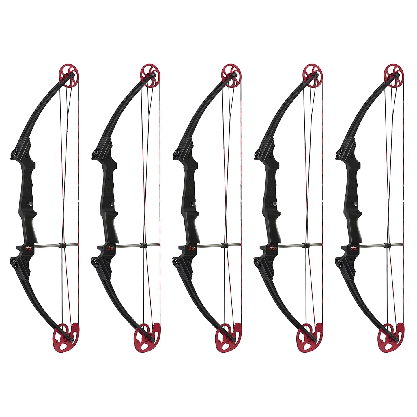 Genesis Archery Original Adjustable Right Handed Compound Bow, Black (5 Pack)