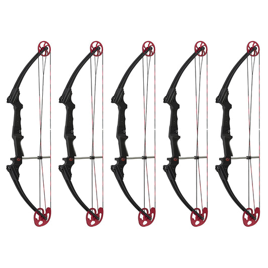 Genesis Archery Original Adjustable Right Handed Compound Bow, Black (5 Pack)
