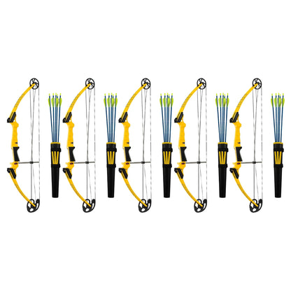Genesis Archery Original Right Hand Compound Bow Kit w/Arrows & Quiver (5 Pack)