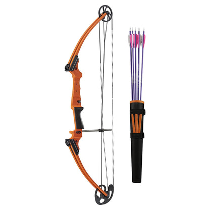 Genesis Archery Original Left Hand Compound Bow Kit w/Arrows & Quiver (2 Pack)