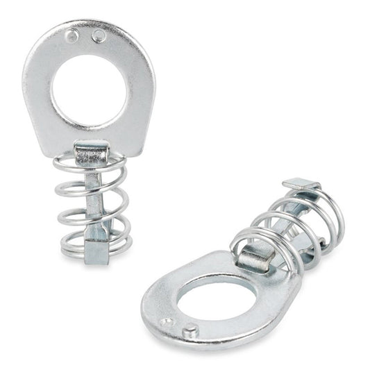 Camco Stainless Steel Bilingual Cam Lock for Water Heater Door Latch, Silver