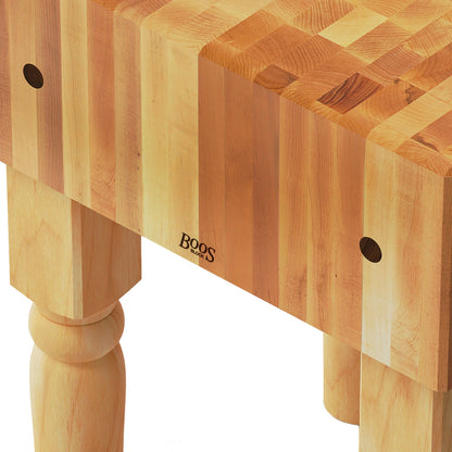 John Boos AB Series Square Wood Butcher Block Prep Table, 18" x 18", Maple