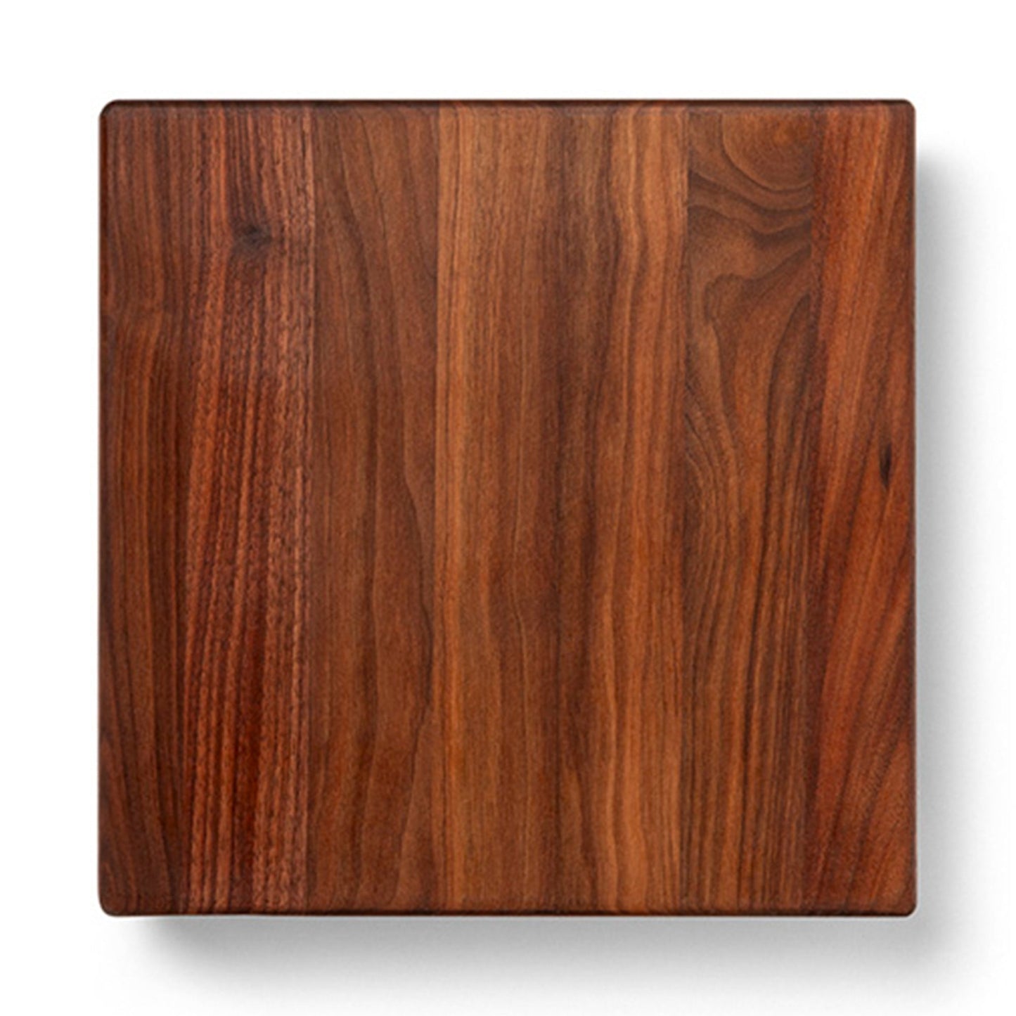 John Boos Small Walnut Wood Edge Grain Cutting Board for Kitchen, 12"x12"x1.5"