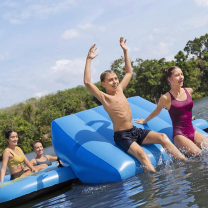 Bestway Hydro Force Detachable Summer Slide 5 Person Inflatable Activity Island