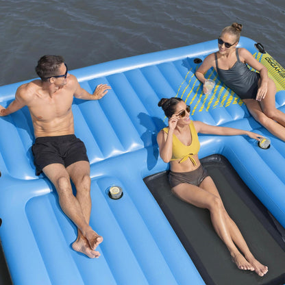 Bestway Hydro Force Detachable Summer Slide 5 Person Inflatable Activity Island