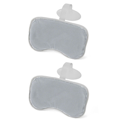 Bestway SaluSpa Padded Headrest Pillows with Adjustable Strap, Gray, 2 Pack