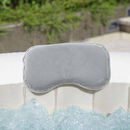 Bestway SaluSpa Padded Headrest Pillows with Adjustable Strap, Gray, 2 Pack