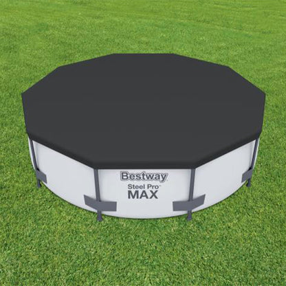Bestway Flowclear Round 10' Pool Cover for Above Ground Frame Pools (Cover Only)