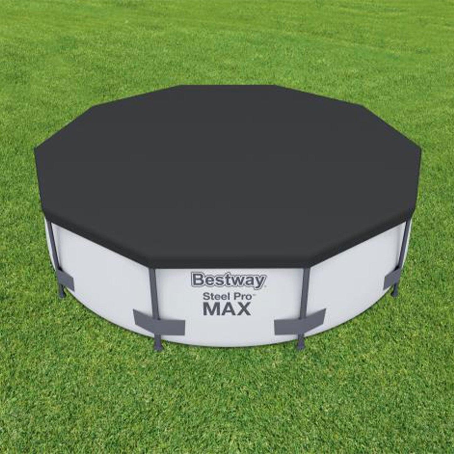 Bestway Flowclear Round 10' Pool Cover for Above Ground Frame Pools (Cover Only)