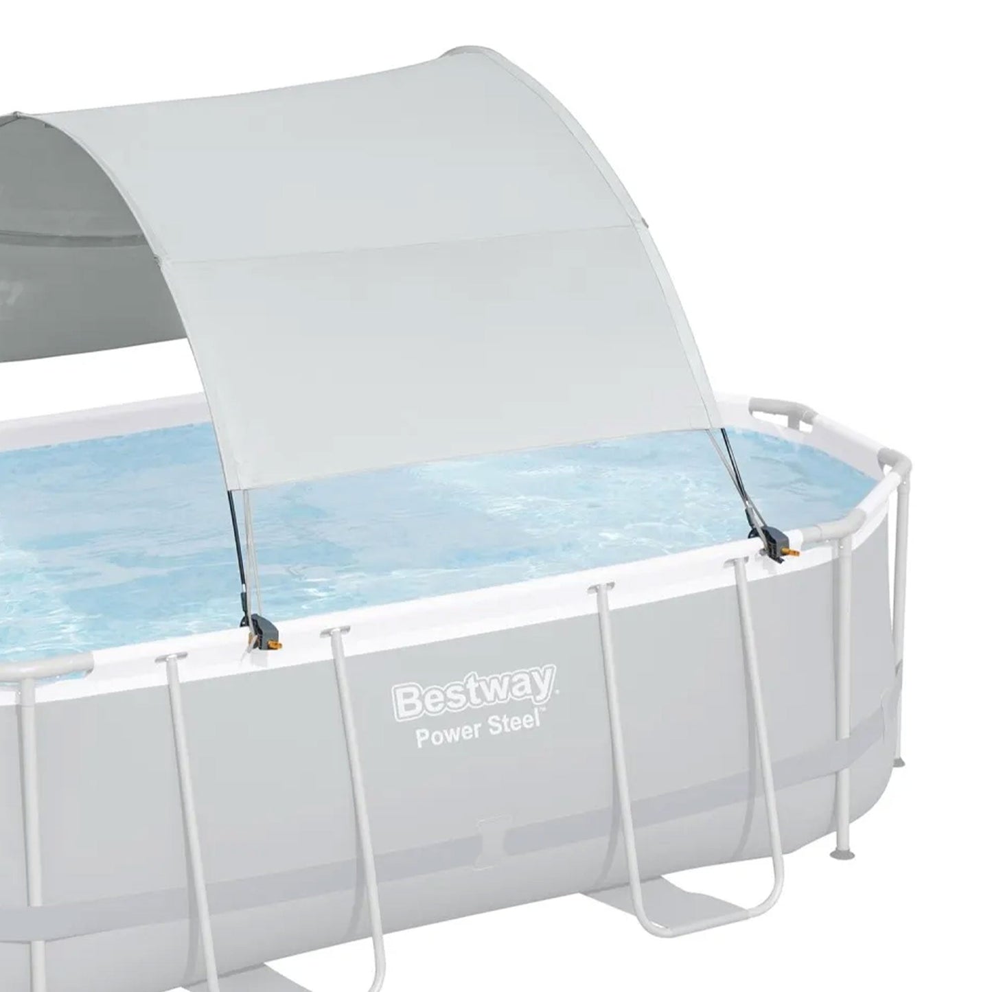 Bestway Flowclear Pool Canopy for 6' 11" to 11' 2" Above Ground Pools, Gray
