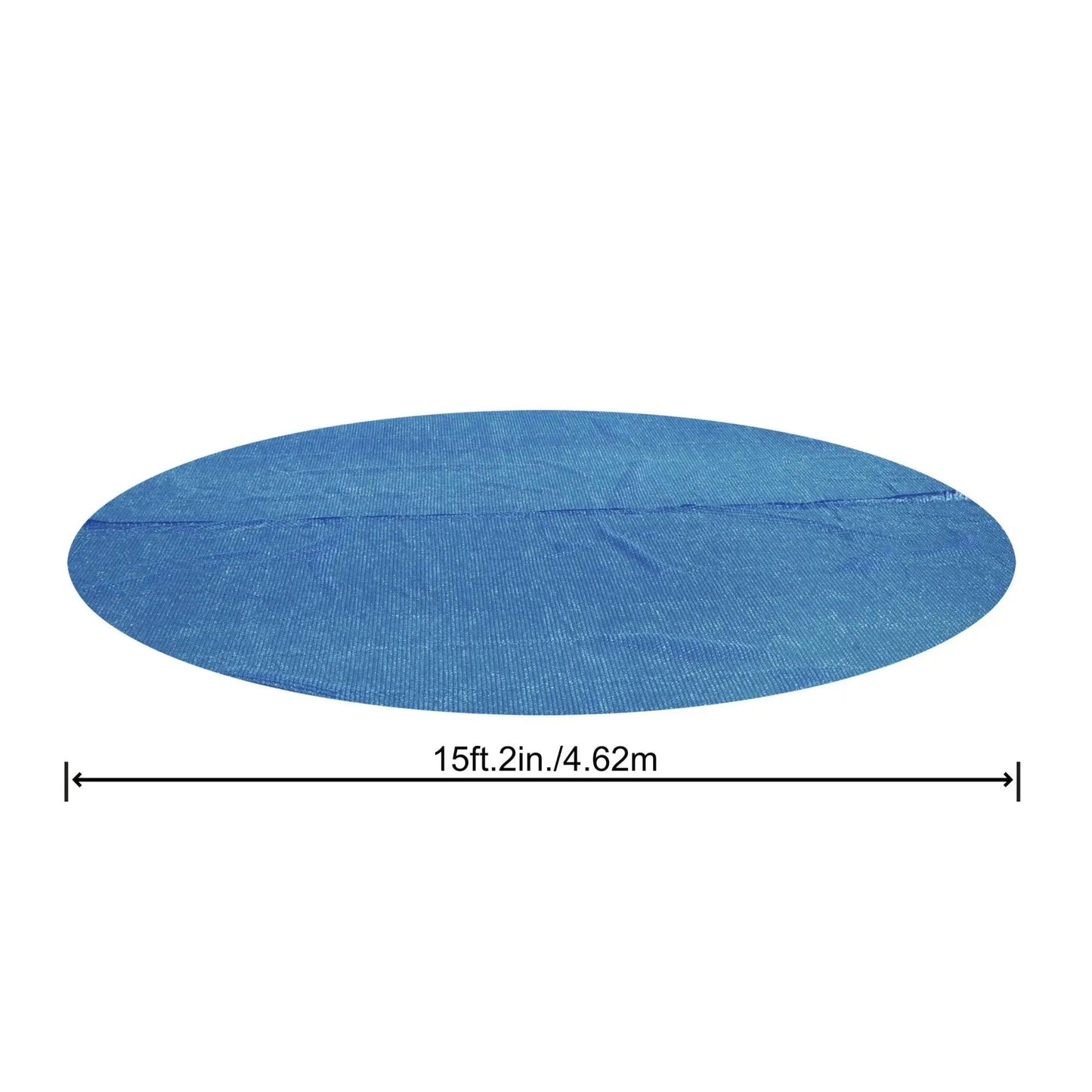 Bestway Round Solar Cover for 15' and 16' Above Ground Pools, Blue (Cover Only)