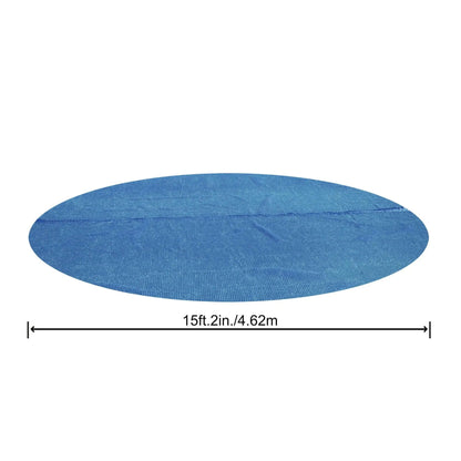 Bestway Round Solar Cover for 15' and 16' Above Ground Pools, Blue (Cover Only)