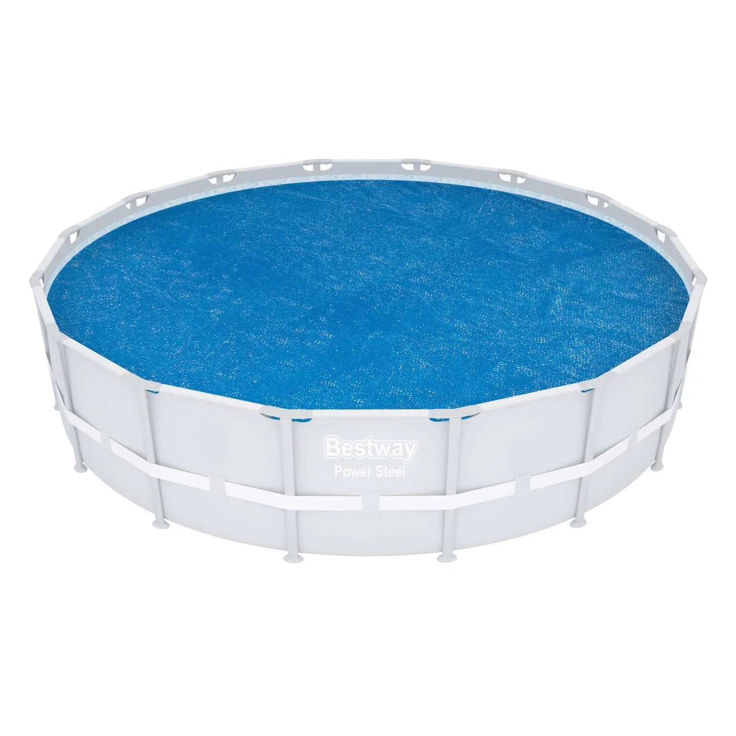 Bestway Flowclear 15 Feet Round Above Ground Pool Solar Pool Cover Only, Blue