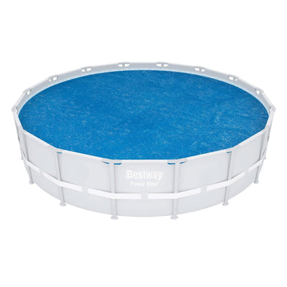 Bestway Flowclear 15 Feet Round Above Ground Pool Solar Pool Cover Only, Blue