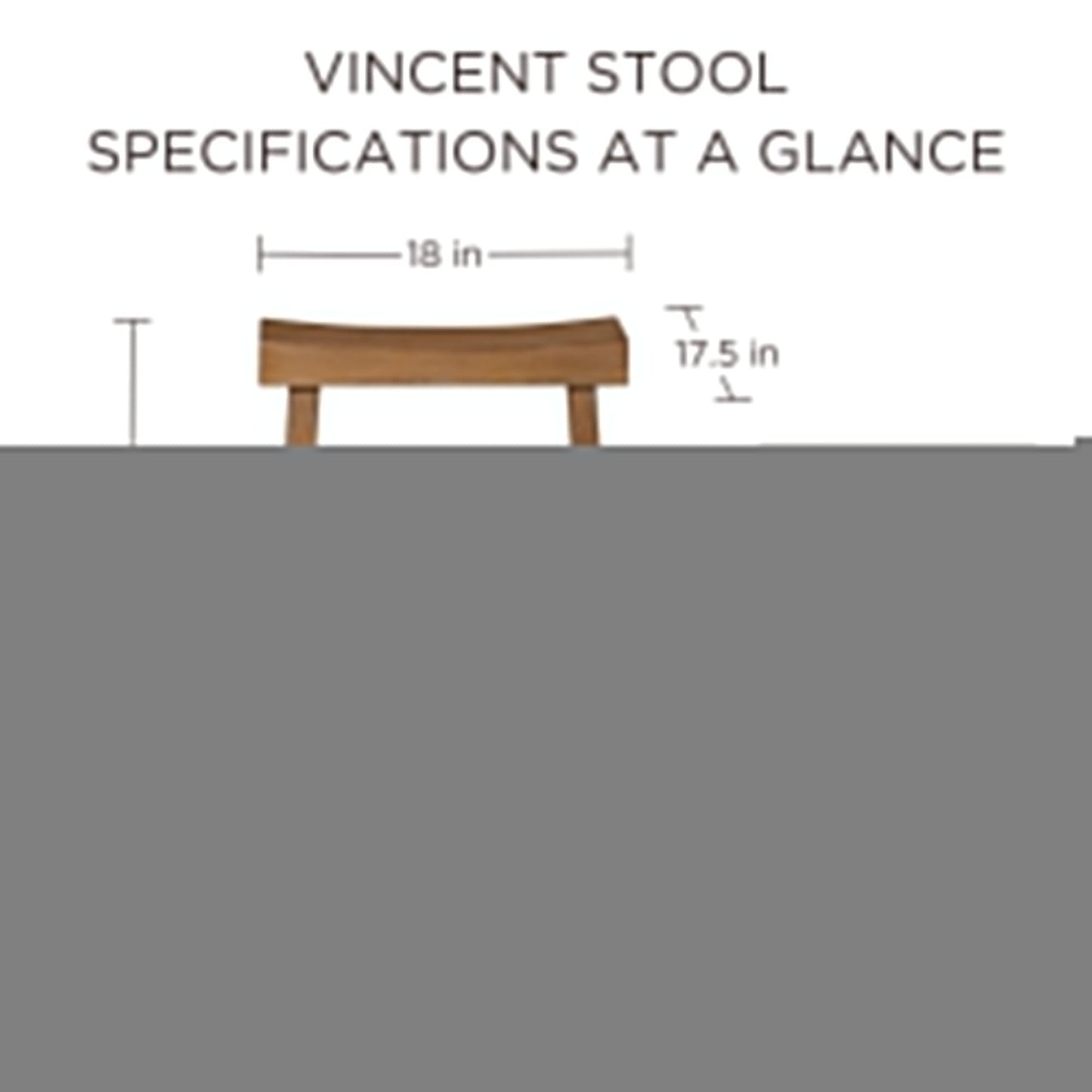 Maven Lane Vincent Wooden Rustic Aesthetic Kitchen Bar Stool, Set of 3