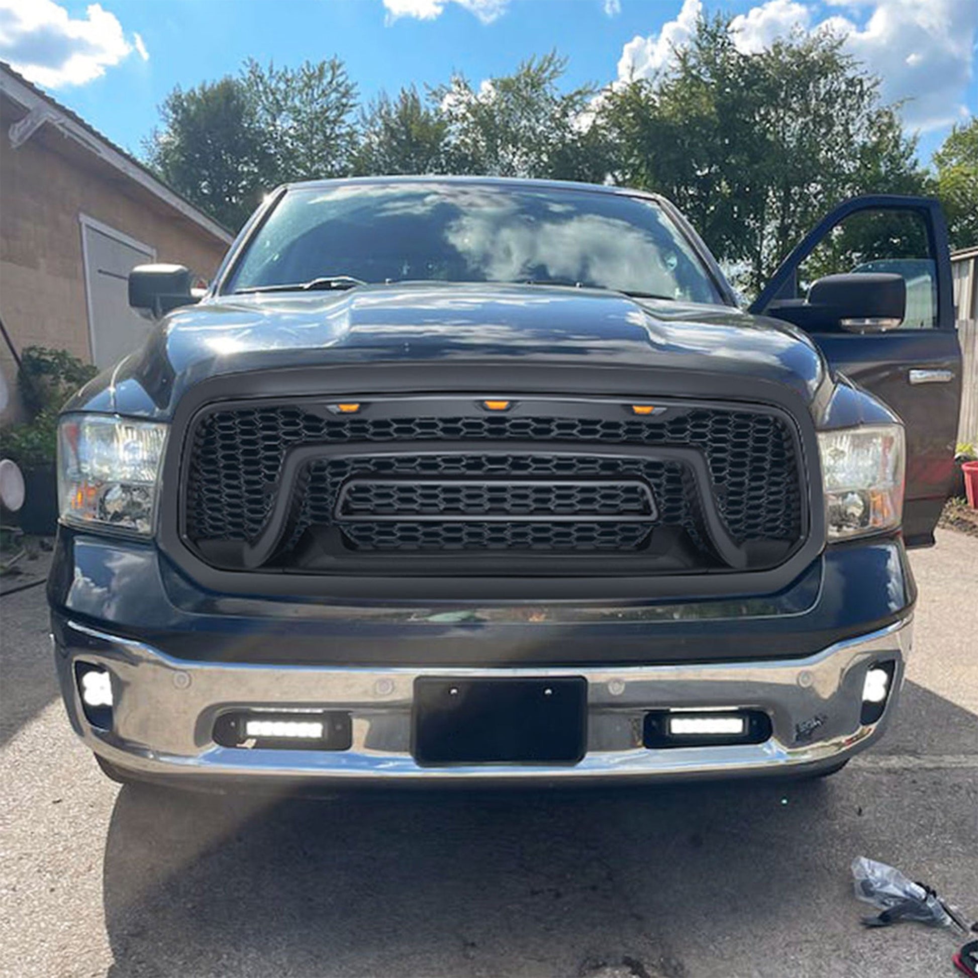 AMERICAN MODIFIED Rebel Grille with Amber Lights for 2013-2018 Dodge Ram 1500 - Find Fresh Goods