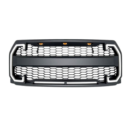 AMERICAN MODIFIED Raptor Style Mesh Grille w/Turn Lights for 2015-2017 Ford F150 - Find Fresh Goods