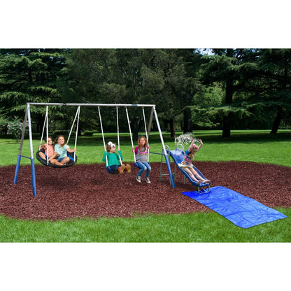 XDP Recreation Aqua Play Outdoor Park with Super Disc Swing and Water Wave Slide