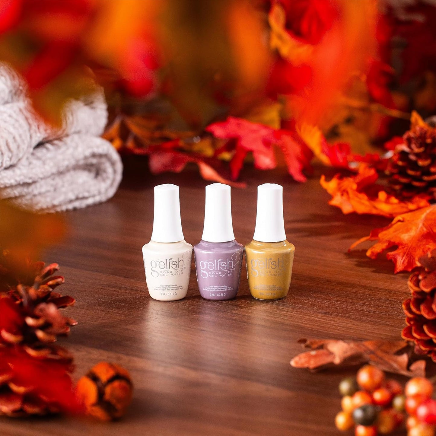 Gelish Fall 2023 Change of Pace Collection Soak Off Gel Nail Polish, 3 Pack