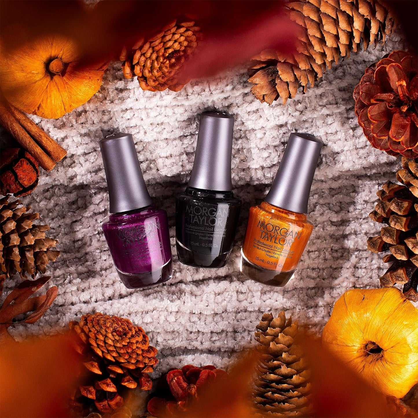 Morgan Taylor Fall 2023 Change of Pace Nail Lacquer Polish Manicure Set 3 Pack - Find Fresh Goods