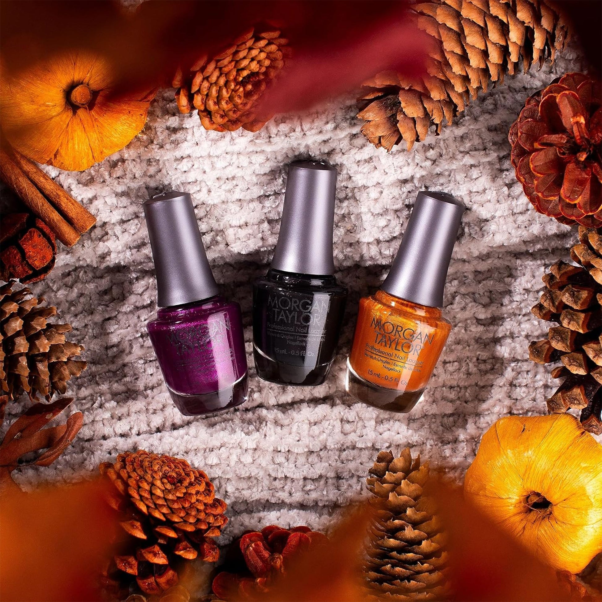 Morgan Taylor Fall 2023 Change of Pace Nail Lacquer Polish Manicure Set 3 Pack - Find Fresh Goods