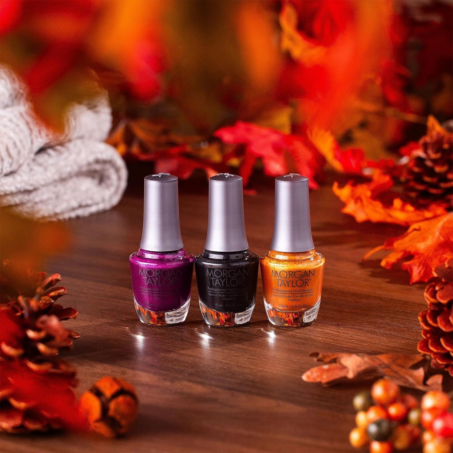 Morgan Taylor Fall 2023 Change of Pace Nail Lacquer Polish Manicure Set 3 Pack - Find Fresh Goods