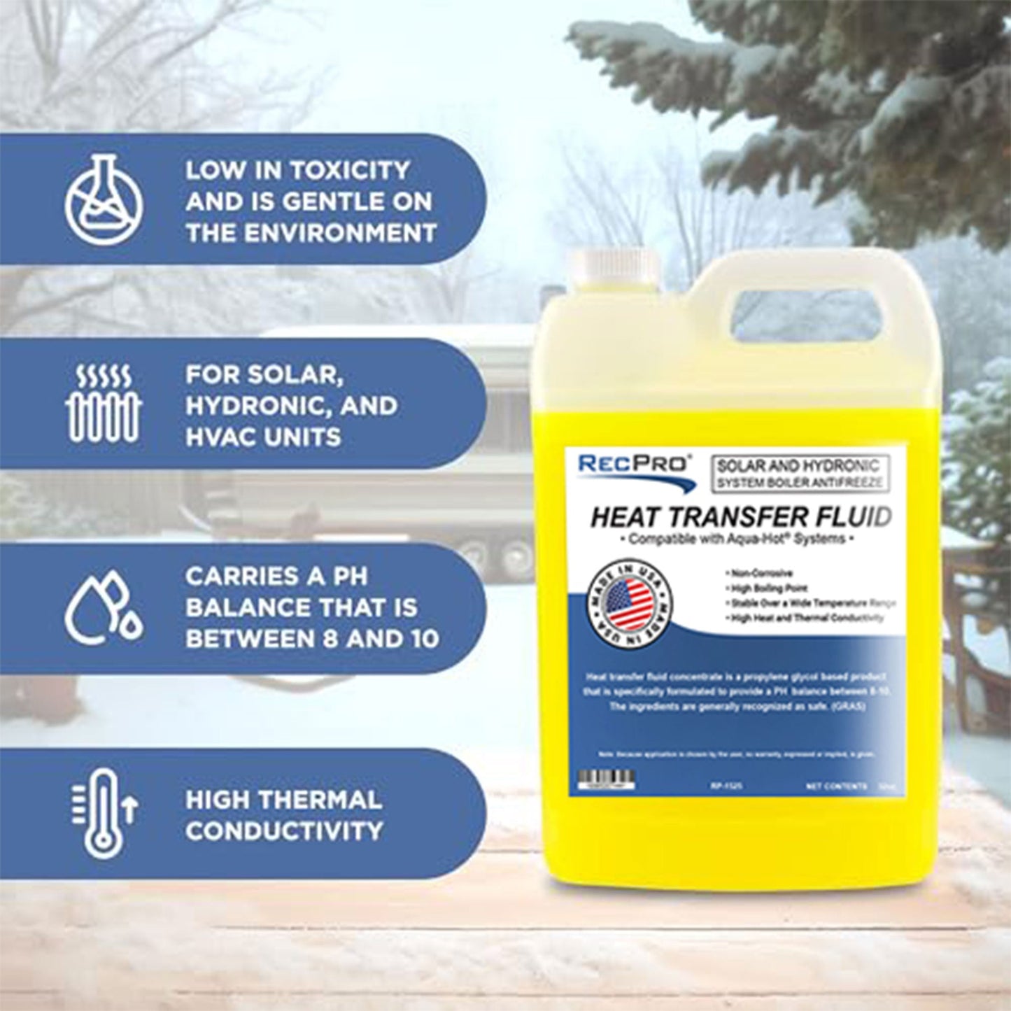 RecPro RV Boiler Antifreeze Compatible w/ Aqua Hot Heating Systems, Non-Toxic - Find Fresh Goods