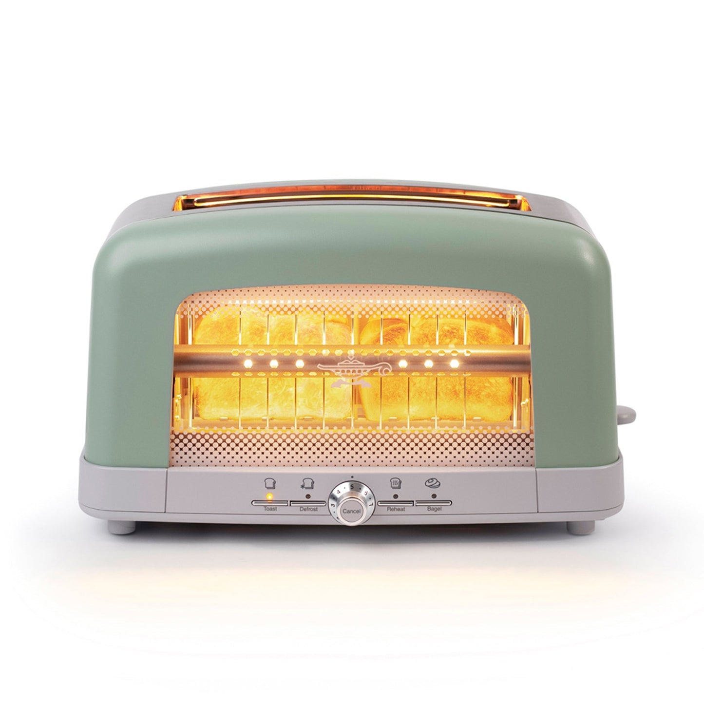 HeatMate Graphite Technology 7 Setting Pop Up Toaster w/3 Functions & Bagel Mode