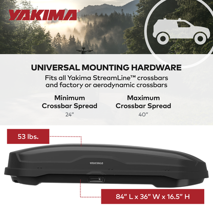 Yakima SkyBox NX XL 18 Cubic Foot Vehicle Cargo Box for StreamLine Crossbars - Find Fresh Goods