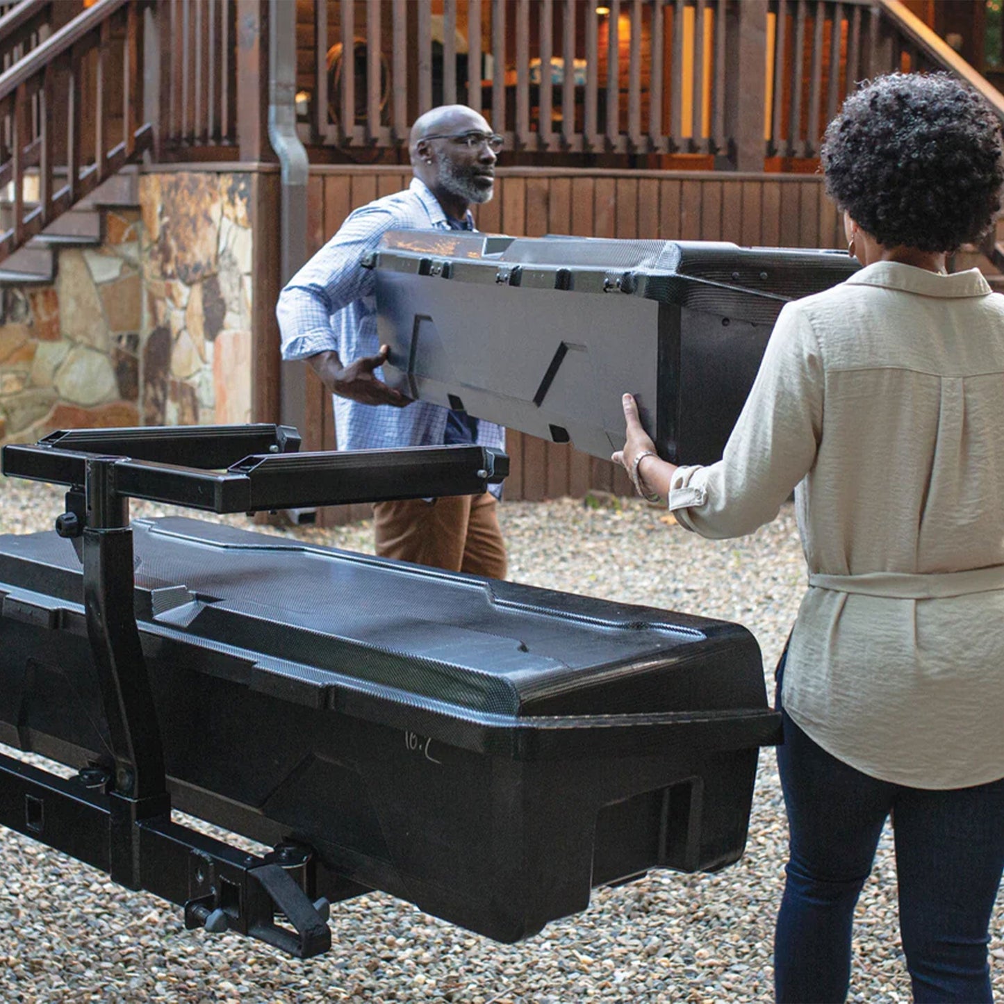 Yakima EXO GearLocker 10 Cu Ft Vehicle Roof Rack Cargo Box for EXO SwingBase - Find Fresh Goods