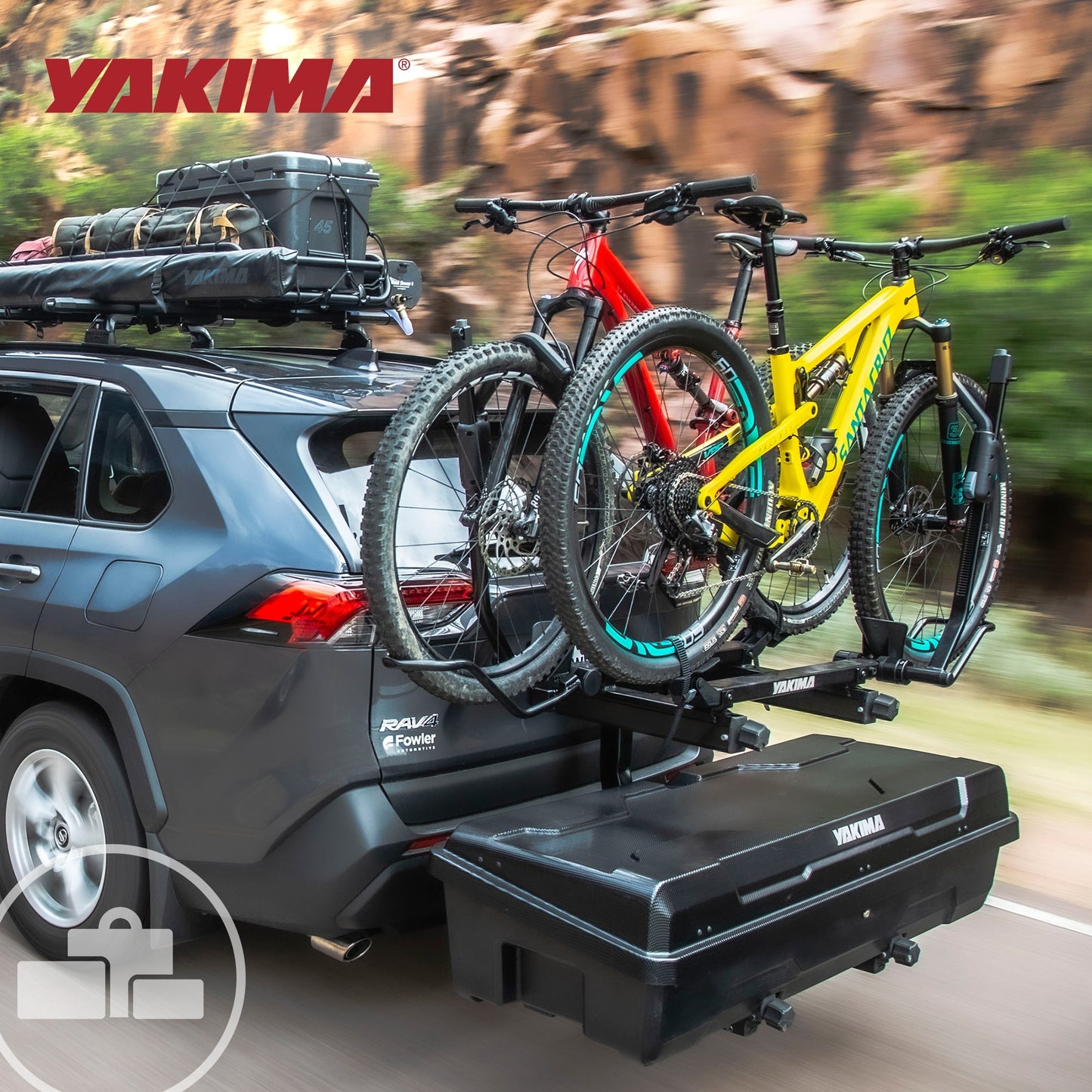 Yakima EXO GearLocker 10 Cu Ft Vehicle Roof Rack Cargo Box for EXO SwingBase - Find Fresh Goods