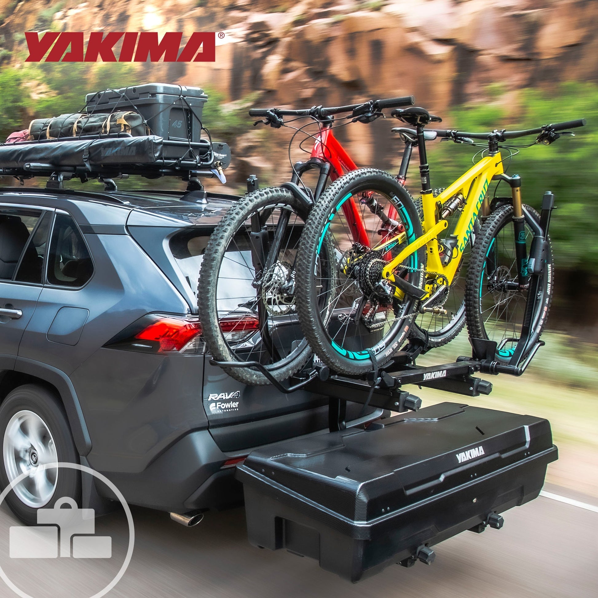 Yakima EXO GearLocker 10 Cu Ft Vehicle Roof Rack Cargo Box for EXO SwingBase - Find Fresh Goods