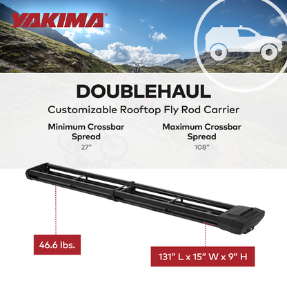 Yakima DoubleHaul Customizable Rooftop Fly Rod Carrier, Fits Yakima Crossbars - Find Fresh Goods