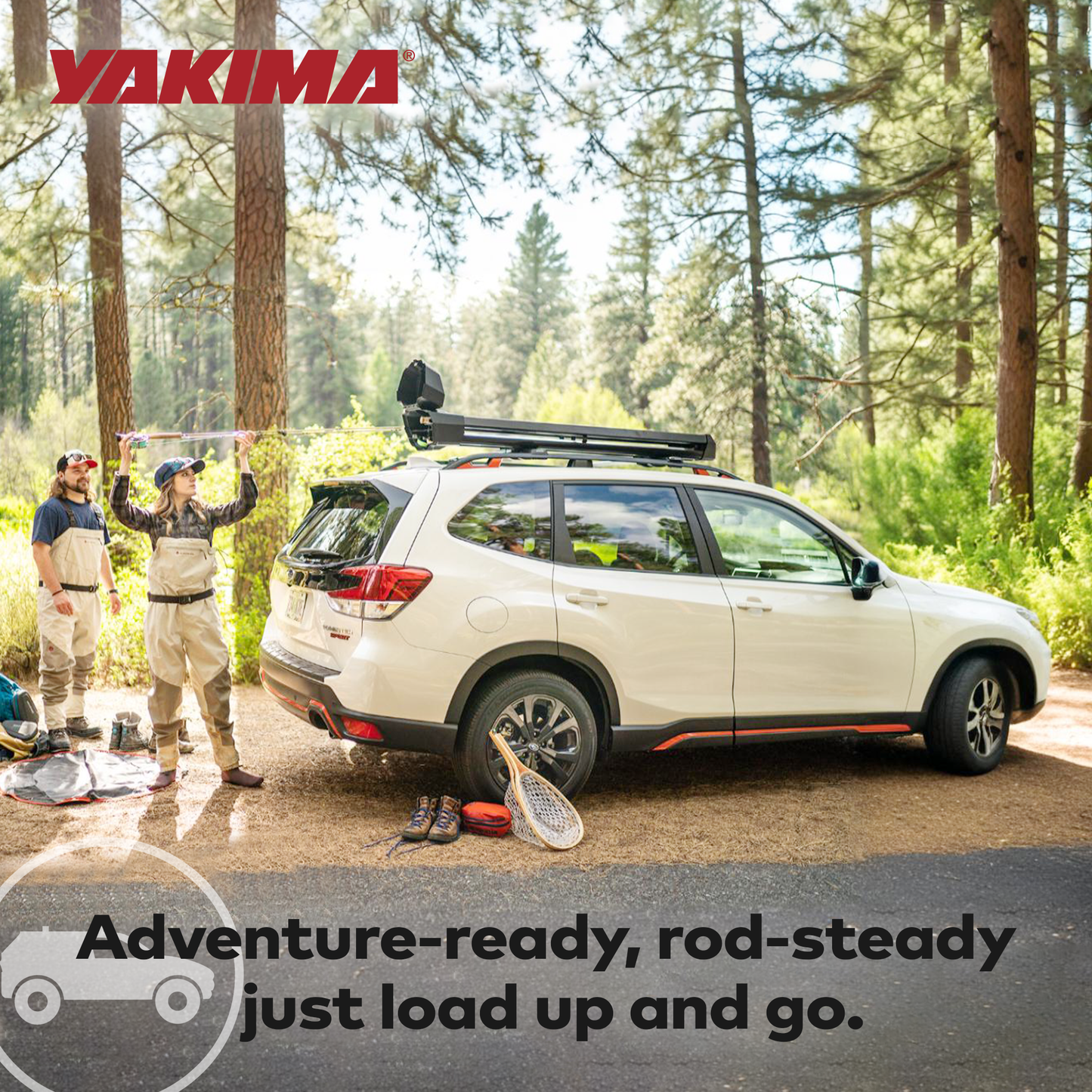 Yakima DoubleHaul Customizable Rooftop Fly Rod Carrier, Fits Yakima Crossbars - Find Fresh Goods