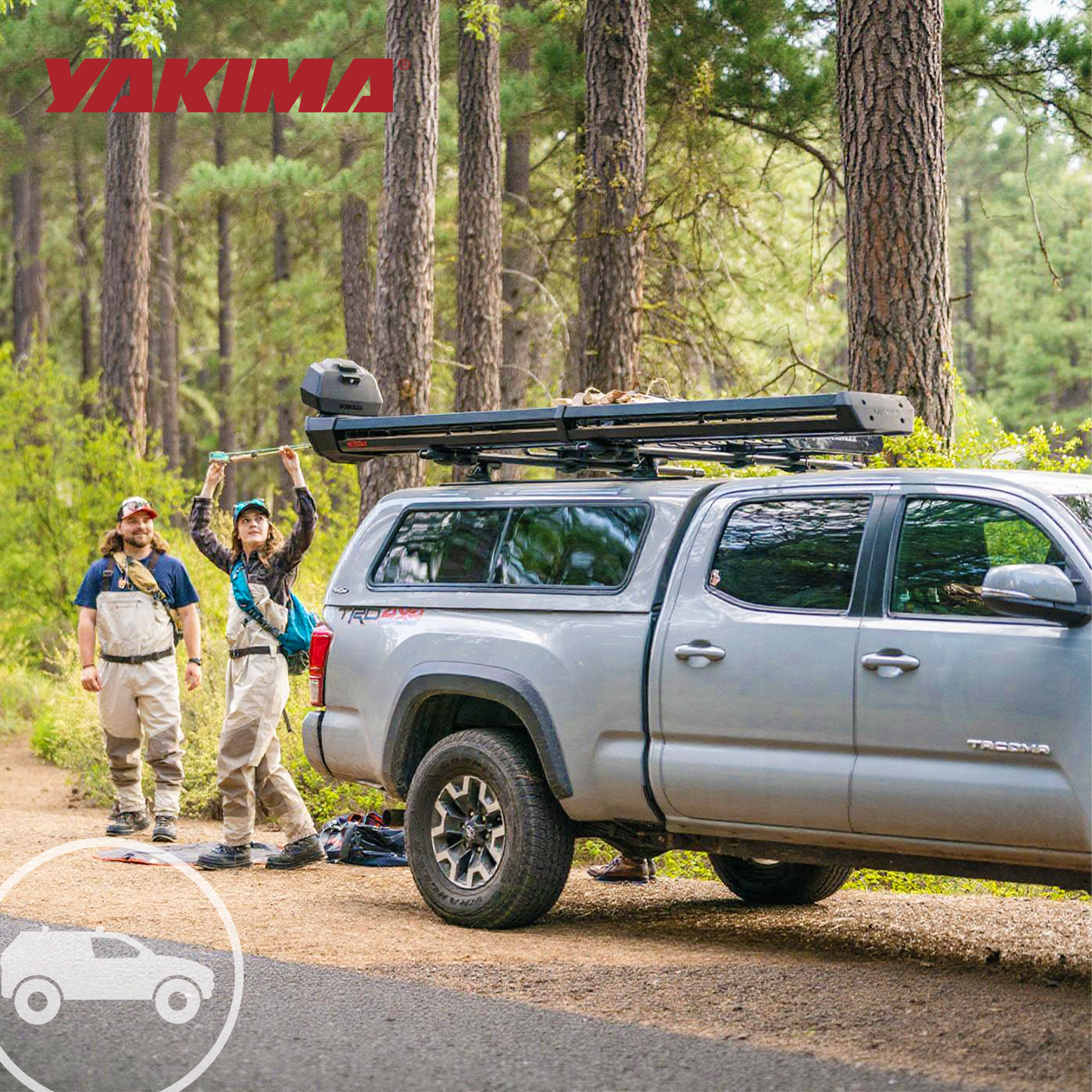 Yakima DoubleHaul Customizable Rooftop Fly Rod Carrier, Fits Yakima Crossbars - Find Fresh Goods