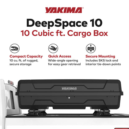 Yakima DeepSpace 10 Rooftop Cargo Box, Hard Shell Vehicle Roof Storage Carrier - Find Fresh Goods