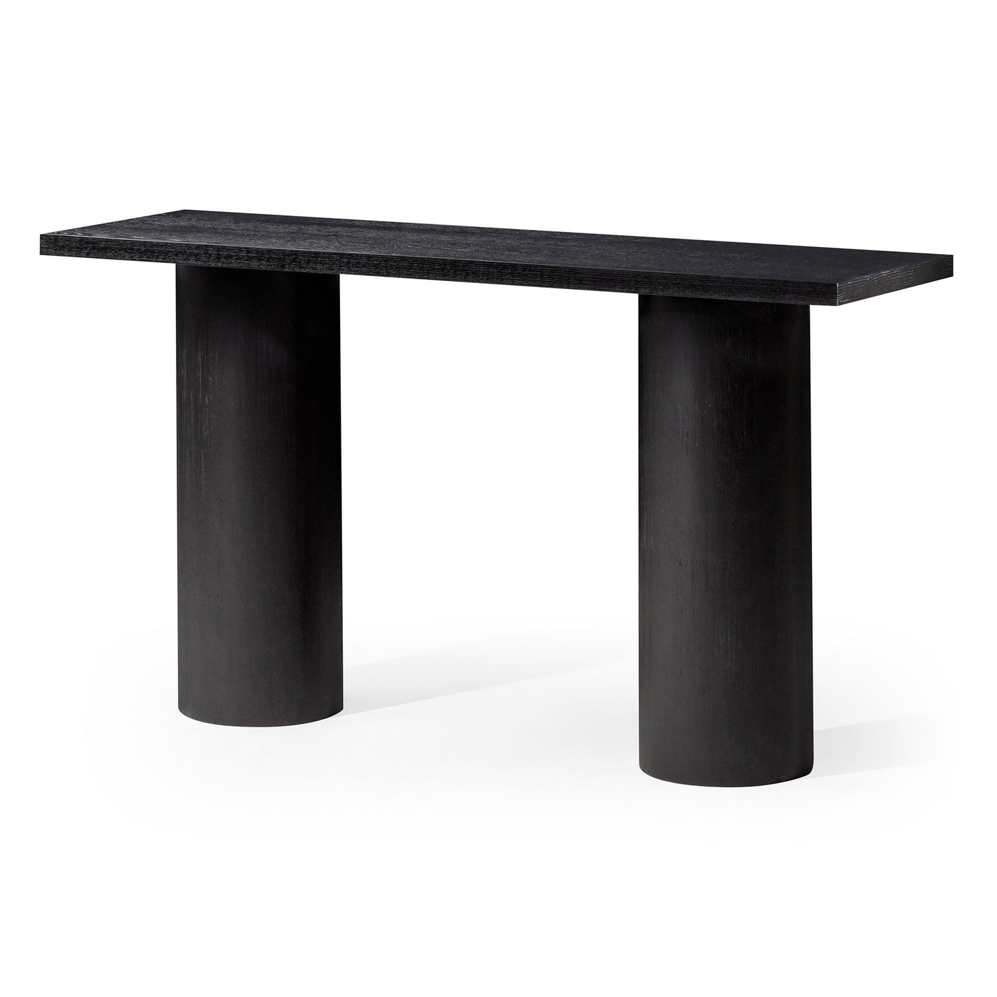 Maven Lane Lana Contemporary Wooden Console Table in Refined Black Finish