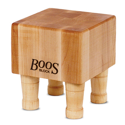 John Boos MC Series Square Wood Cutting Board with Feet, 6" x 6", Maple
