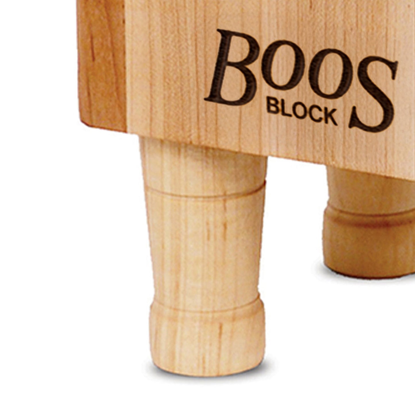 John Boos MC Series Square Wood Cutting Board with Feet, 6" x 6", Maple