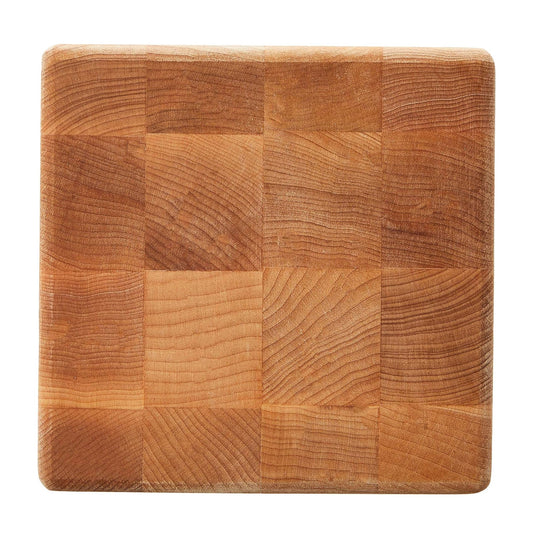 John Boos MC Series Square Wood Cutting Board with Feet, 6" x 6", Maple