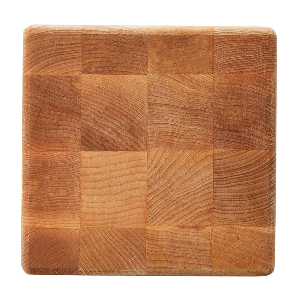 John Boos MC Series Square Wood Cutting Board with Feet, 6" x 6", Maple