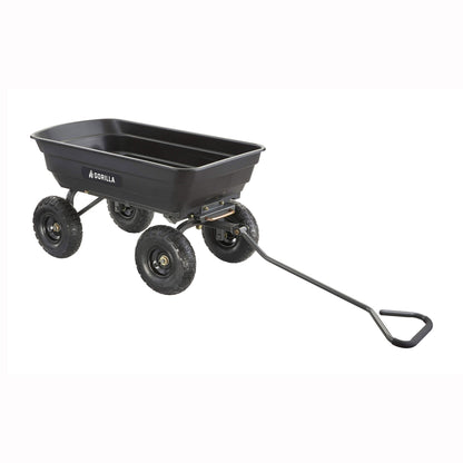 Gorilla Carts Poly Garden Dump Cart Camping Beach Wagon, 600 Pound Capacity