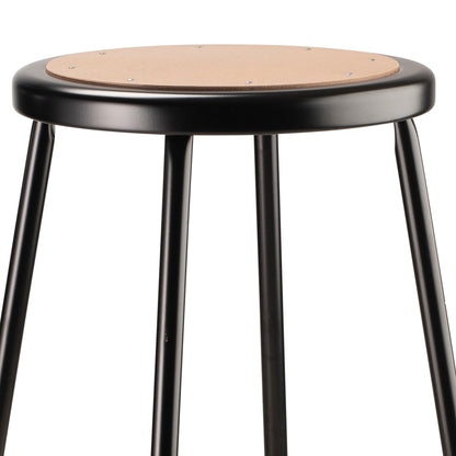 National Public Seating 6200 Series Heavy Duty 32.5" Adjustable Stool, Black