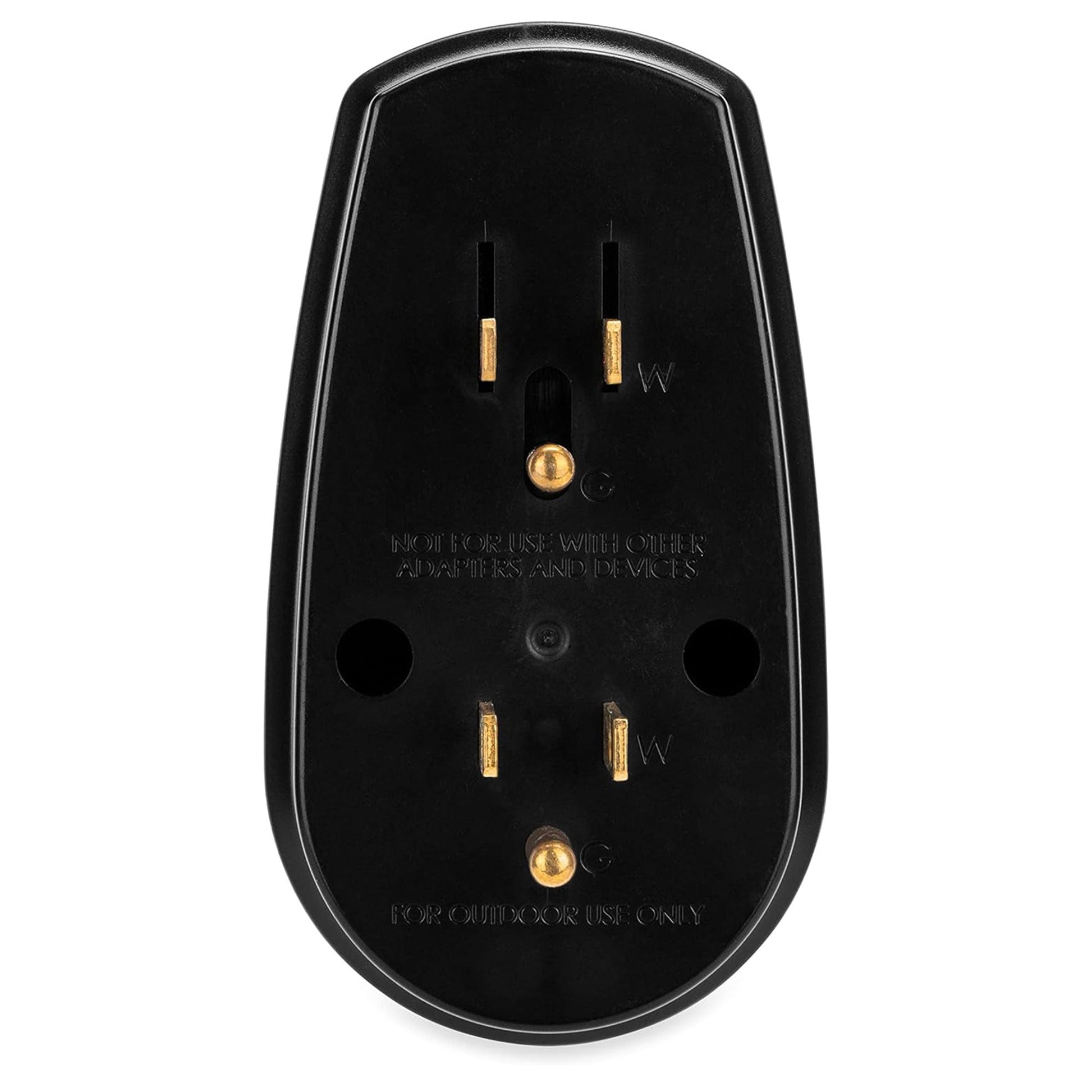 Camco 55225 Power Grip RV 125 Volt Two Plug 15 Amp to Single 30 Amp Adapter - Find Fresh Goods