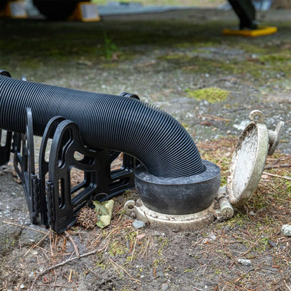 Camco 39312 4 x 3 Inch RV Sewer Hose Rubber Donut Seal for Sewer Inlets, Black