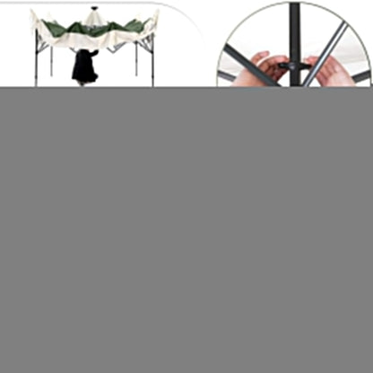 Suntime 12x12 Instant Pop Up Gazebo Solar Light Screen Canopy Tent Cover, Green
